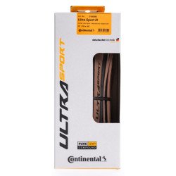 Pneu Continental UltraSport 3 - 28mm PRETO-CASTANHO
