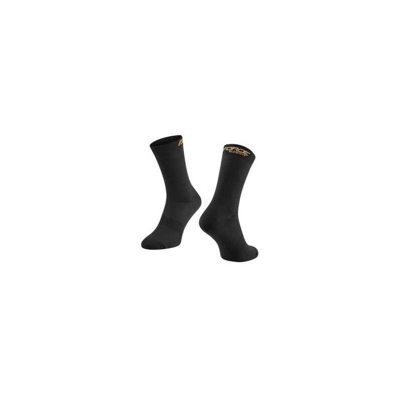 Meias FORCE ELEGANT PRETO-DOURADO