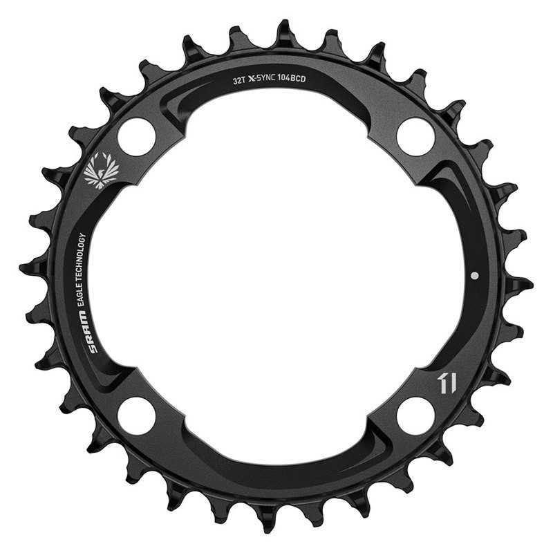 CHAINRING 32T 104 BCD EAGLE 12 SPEED ALUMINUM BLACK