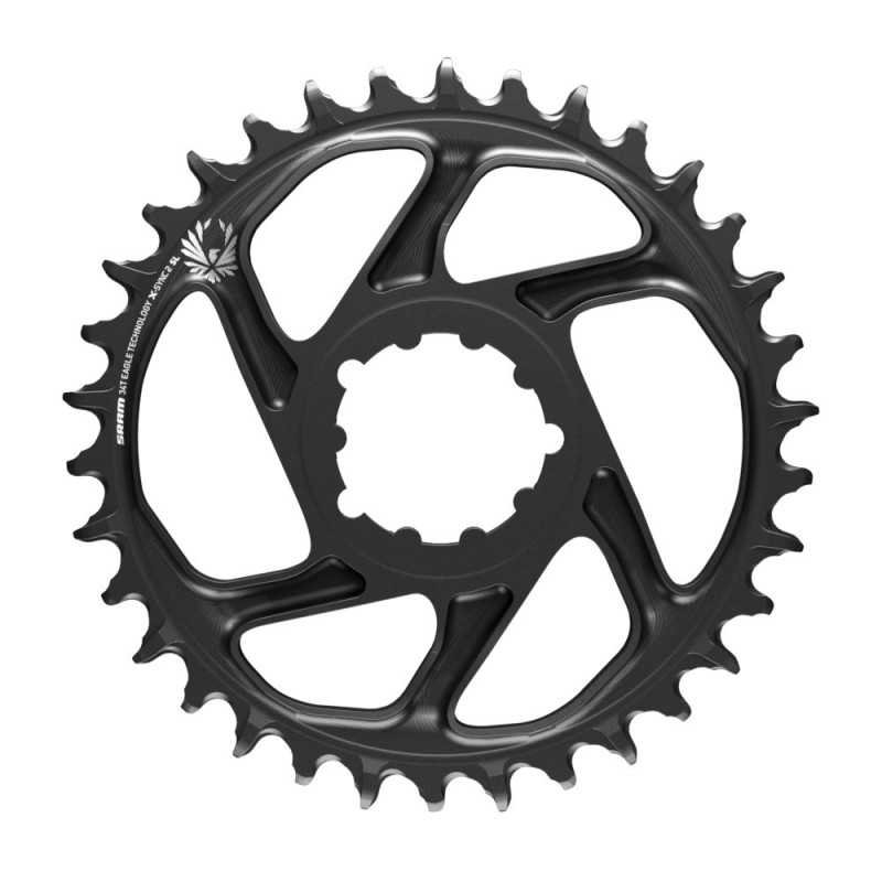 CHAINRING 34T OVAL DIRECT MOUNT 6MM 12 SPEED X01/XX1/AXS BLACK