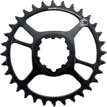 PLATEAU 32D DIRECT MOUNT 6MM 11/12 SX/NX VITESSES ACIER NOIR