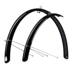 Mudguard FORCE Aluflex 28" ECO with struts black