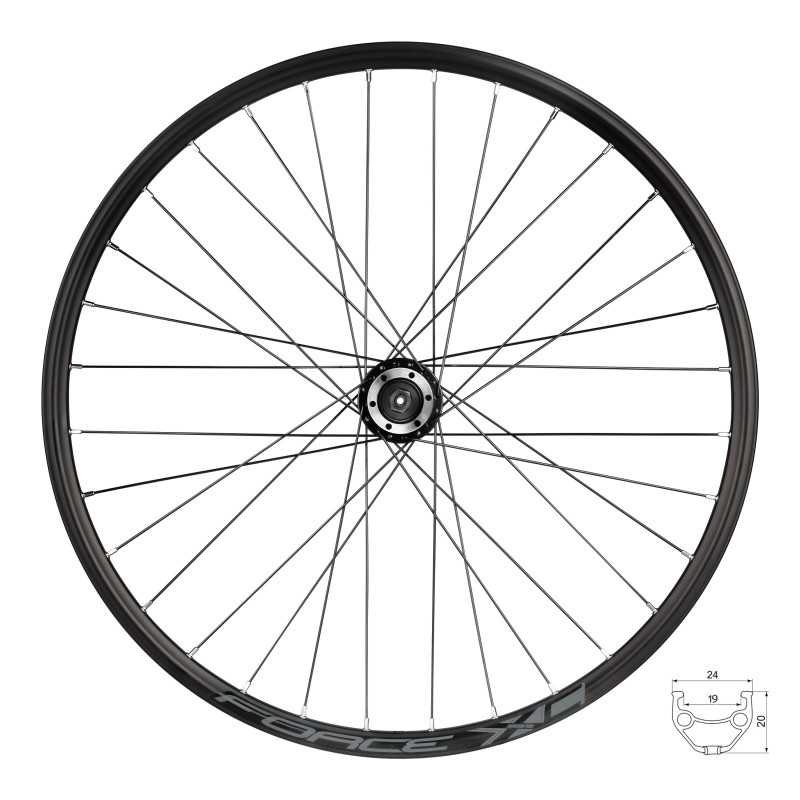 RUEDA DELANTERA DISCO FORCE XC 26" 559X19, 804332 6B32SH