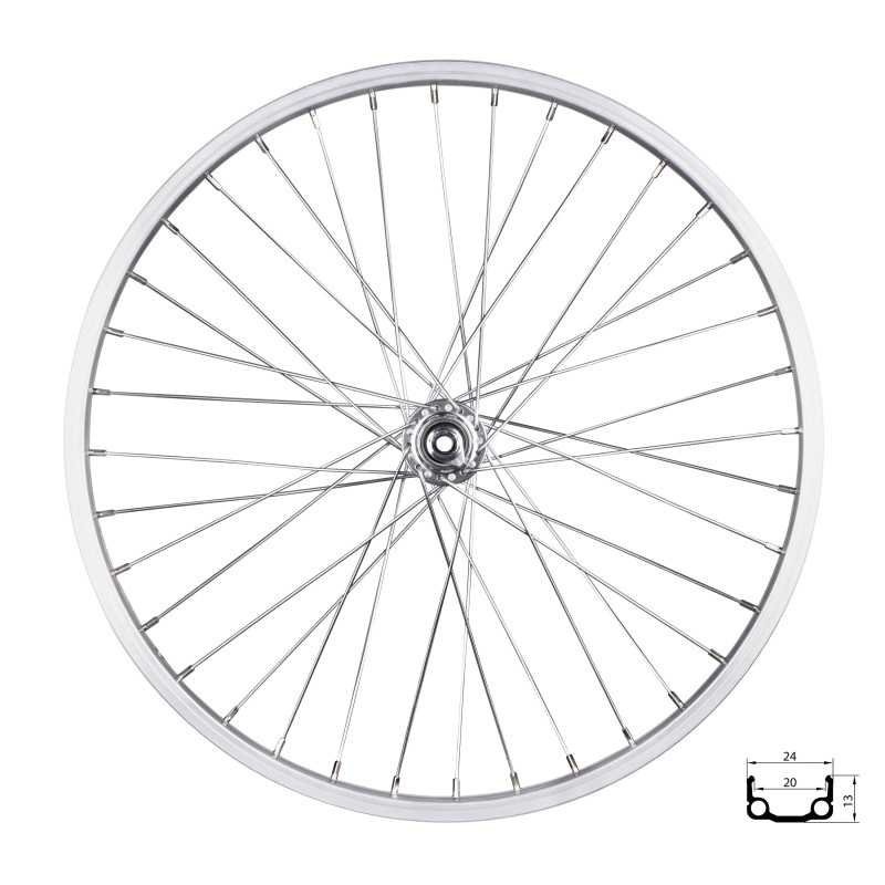 RODA FRENTE RMX 20, PRATEADO 406X20 CUBO F80428