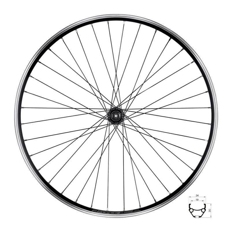 RODA TRASEIRA FORCE CLASSIC 622X19 "V" FHTX500 36SH