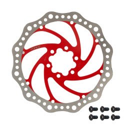 DISCO DE FRENO FORCE 180MM ROJO