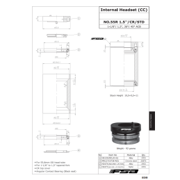 CAIXA DE DIREÇÃO INTEGRADA NO.55R 1.5" ACR