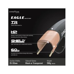 NEUMÁTICO EAGLE 700X28 TLR NEGRO