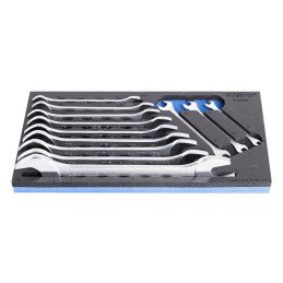 JEU DE CLÉS PLATES DANS LE BAC À OUTILS SOS