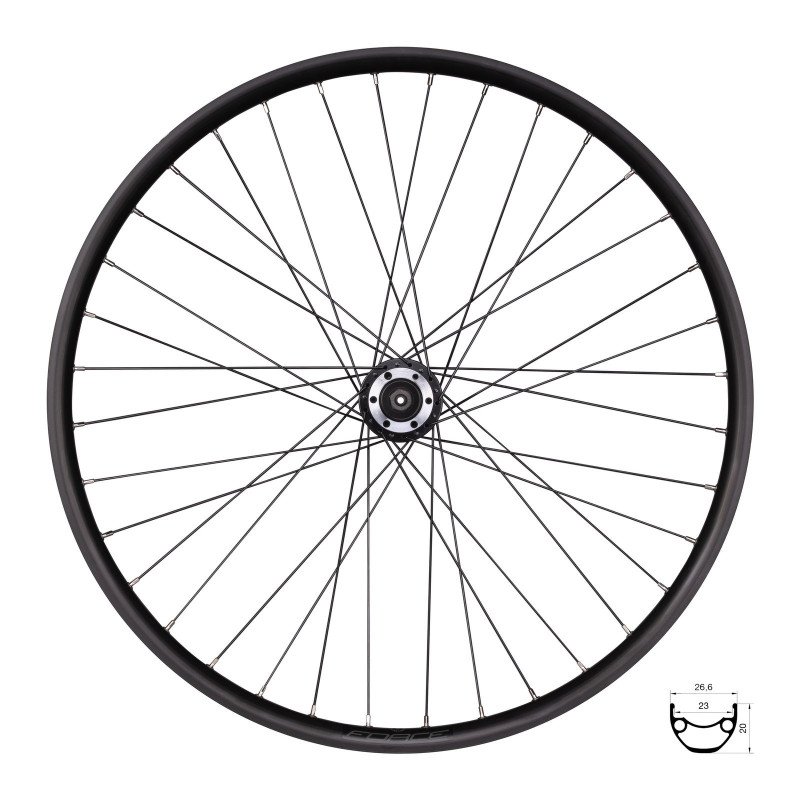 Wheel front FORCE XC DISC 559x23, F804336 6b32H