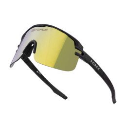 SUNGLASSES FORCE EPIC BLACK, YELLOW LENSES