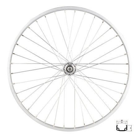 ROUE ARRIÈRE FORCE RMX 21, 507x21, SILVER, HUB F80429