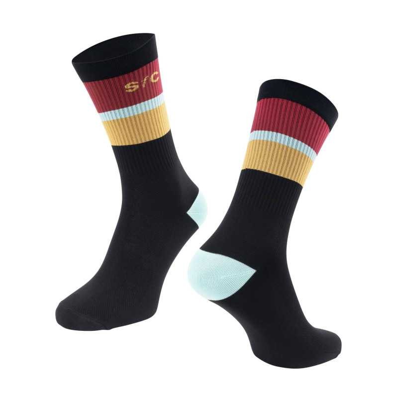 MEIAS FORCE STRIPE LONG PRETO