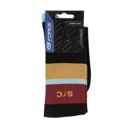 MEDIAS FORCE STRIPE LONG NEGRO