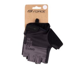 GLOVES FORCE FINE BLACK-GRAY