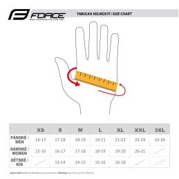 GLOVES FORCE FINE BLACK-GRAY