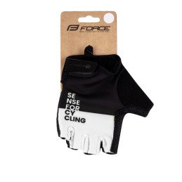 GUANTES FORCE FINE NEGRO-BLANCO