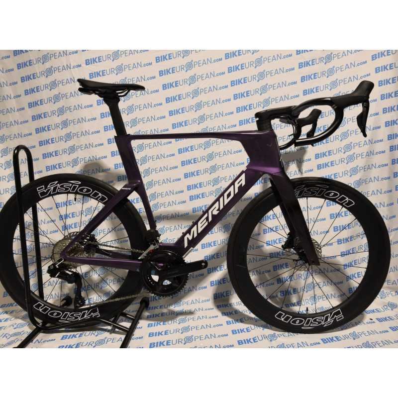 BICICLETA MERIDA REACTO 5000 PURPLE(WHITE) 2027 + RUEDAS VISION