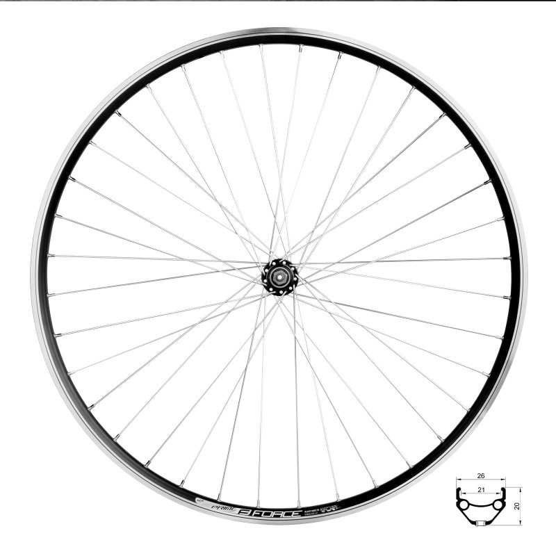 WHEEL FRONT FORCE PRIME 622X21 HUB F80402 QR 36H