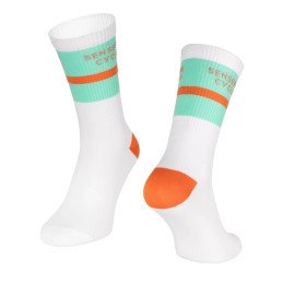CHAUSSETTES FORCE STRIPE LONG BLANK