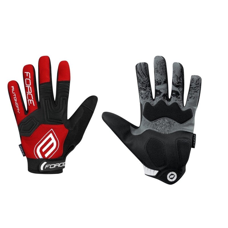 des gants Force Gel Autonomy ROUGE
