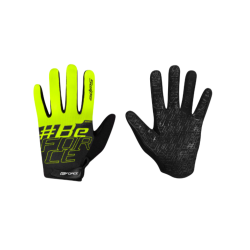 Des gants FORCE MTB SWIPE Summer NOIR-JAUNE