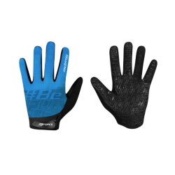 Guantes FORCE MTB SWIPE Summer NEGRO-AZUL