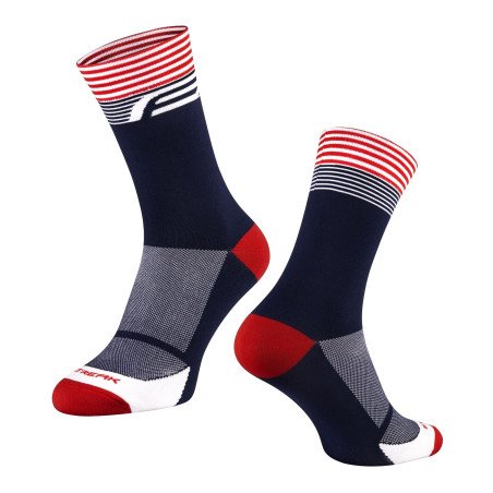 Calcetines de compresión Force STREAK NEGRO-ROJO