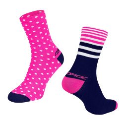 Calcetines de compresión FORCE SPOT ROSA