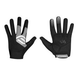 Gloves FORCE MTB POWER BLACK-GRAY