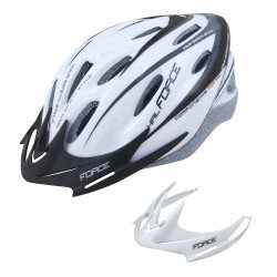 Helmet FORCE HAL WHITE-BLACK