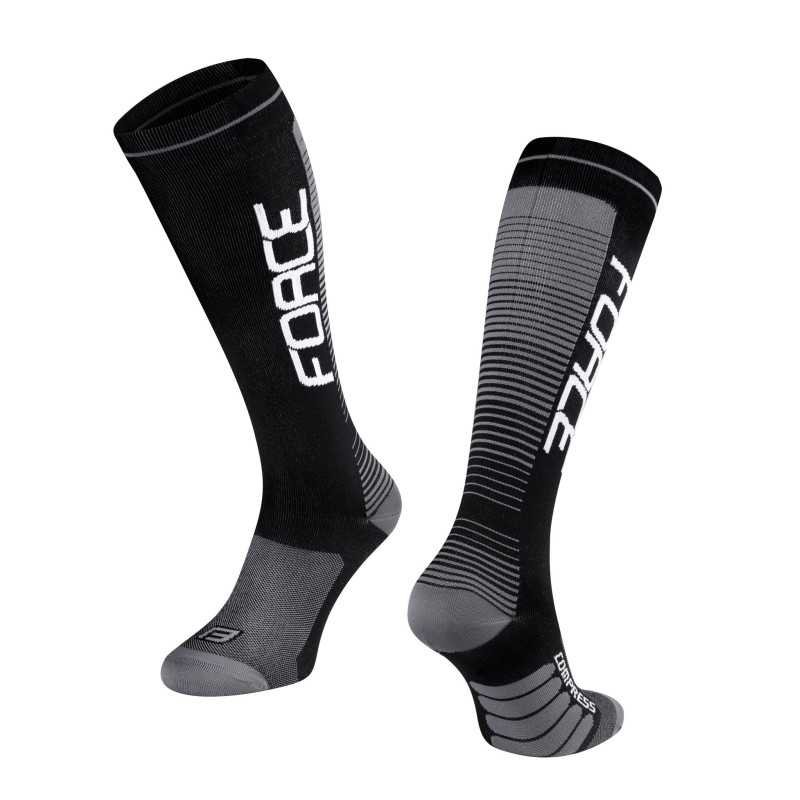 Calcetines de compresión FORCE F COMPRESS NEGRO