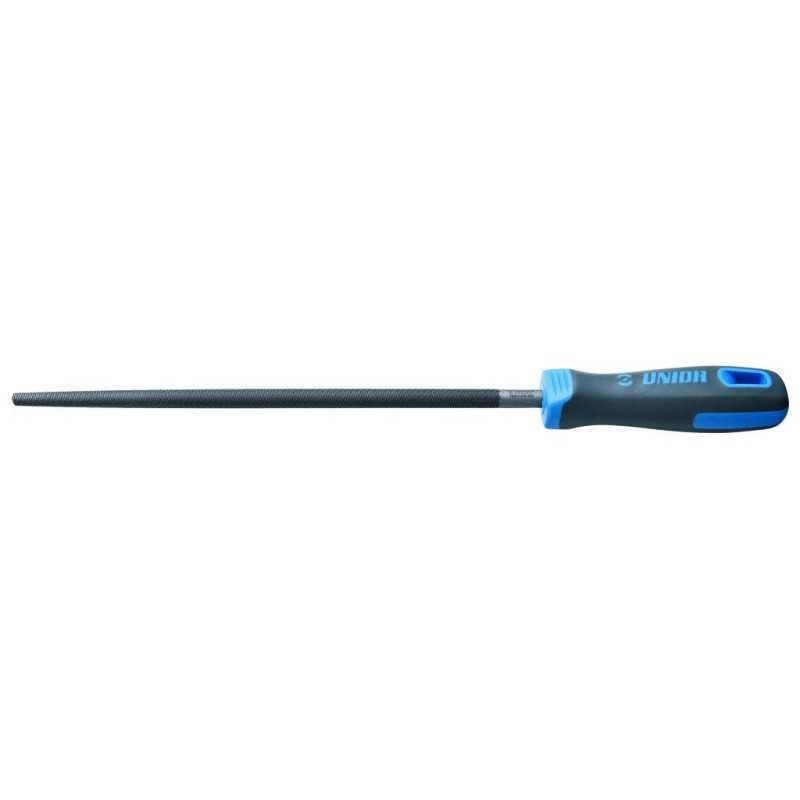 Round file with handle, bastard 200 - Unior Tools